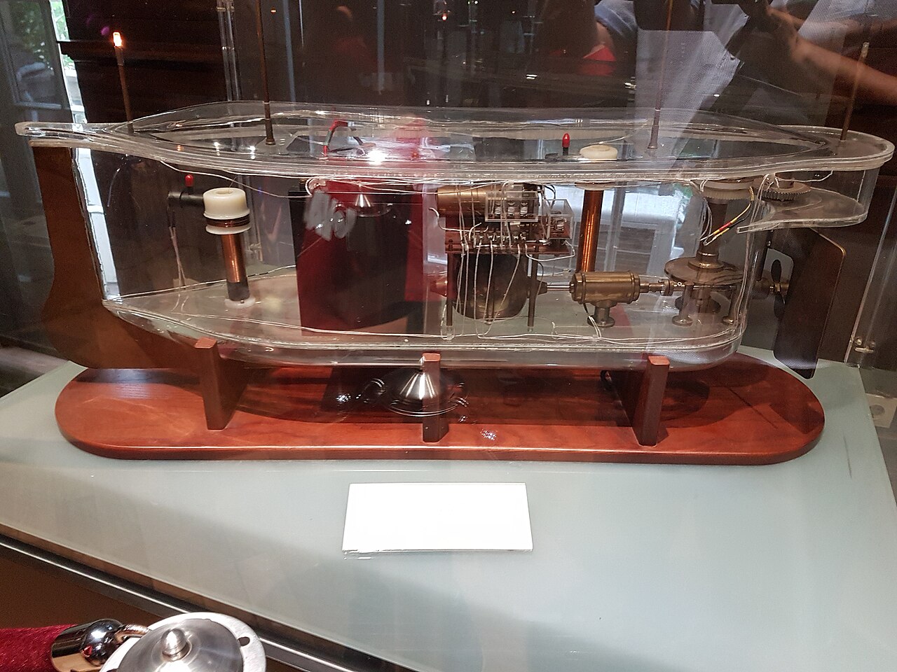 Replica of Tesla's remote-controlled boat at the Nikola Tesla Museum, Belgrade